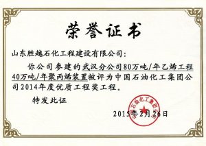 武汉40万吨聚丙烯装置
